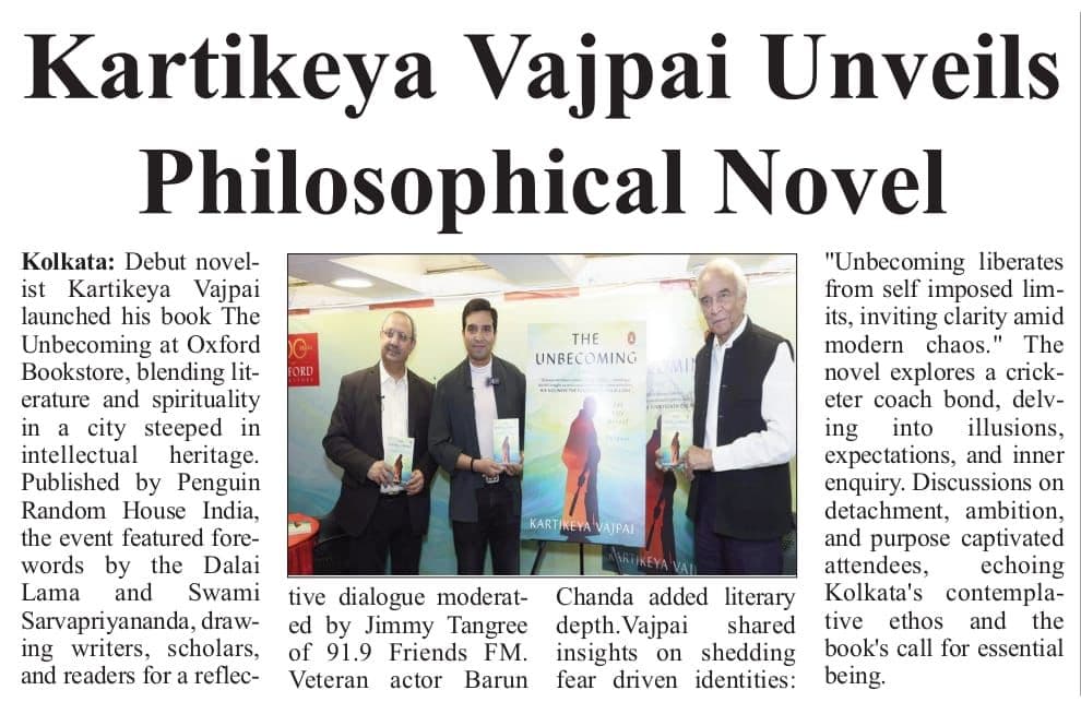 'The Unbecoming' Unveiled at Oxford Bookstore Kolkata